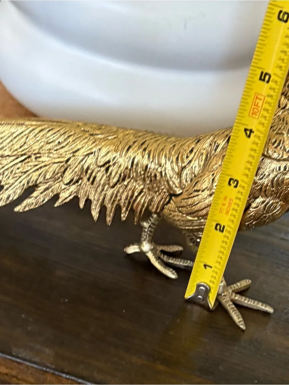 Vintage brass pheasant figurine.